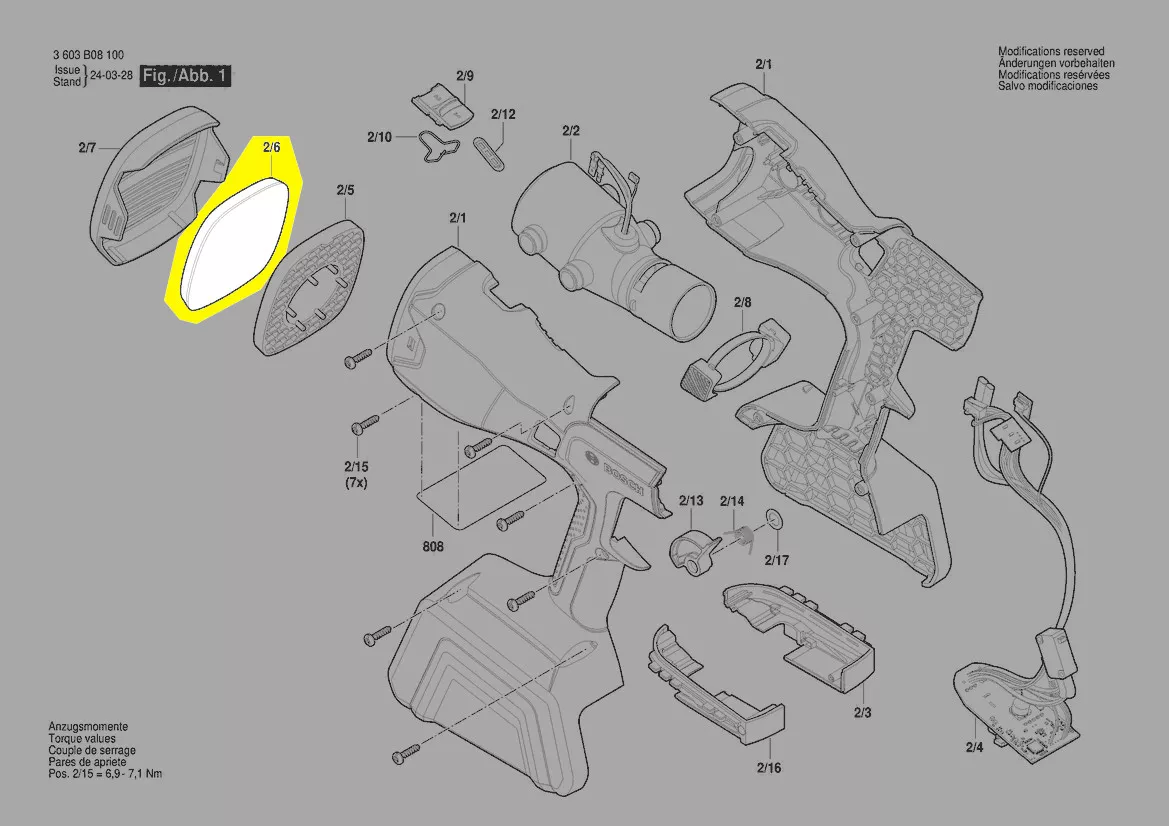 filtre à air réf. 1 617 S02 07K Bosch